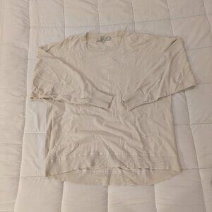 Loft cream beige white sweater medium weight